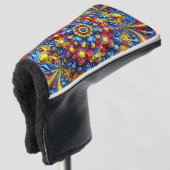 Golfputter Hoesje met Roemeens Kleuren Design Golfheadcover (3/4 voorkant)