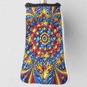 Golfputter Hoesje met Roemeens Kleuren Design Golfheadcover (Draai 90)