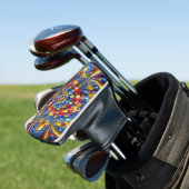 Golfputter Hoesje met Roemeens Kleuren Design Golfheadcover (Insitu)