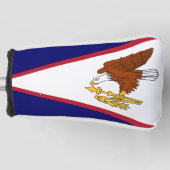 Golfputter Hoesje met vlag van Amerikaans-Samoa Golfheadcover (Voorkant)
