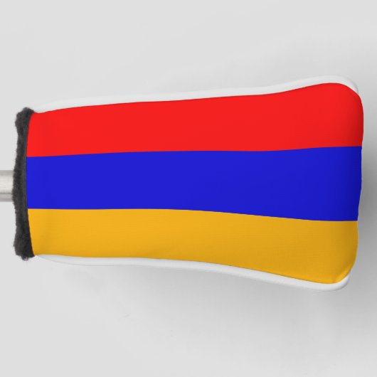 Golfputter Hoesje met vlag van Armenië Golfheadcover (Voorkant)