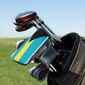 Golfputter Hoesje met vlag van Bahama's Golfheadcover (Insitu)