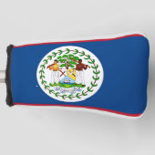 Golfputter Hoesje met vlag van Belize Golfheadcover (Voorkant)