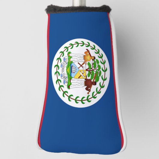 Golfputter Hoesje met vlag van Belize Golfheadcover (Draai 90)