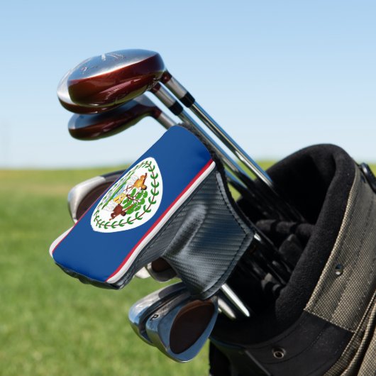Golfputter Hoesje met vlag van Belize Golfheadcover (Insitu)