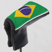 Golfputter Hoesje met vlag van Brazilië Golfheadcover (3/4 voorkant)