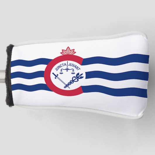 Golfputter Hoesje met vlag van Cincinnati, Verenig Golfheadcover (Voorkant)