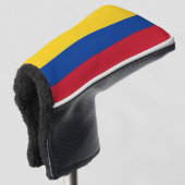 Golfputter Hoesje met vlag van Colombia Golfheadcover (3/4 voorkant)
