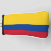 Golfputter Hoesje met vlag van Colombia Golfheadcover (Voorkant)
