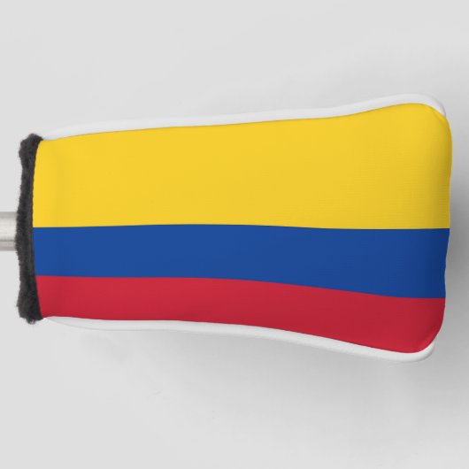 Golfputter Hoesje met vlag van Colombia Golfheadcover (Voorkant)