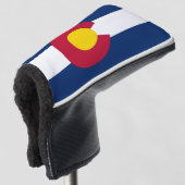 Golfputter Hoesje met vlag van Colorado, Verenigde Golfheadcover (3/4 voorkant)