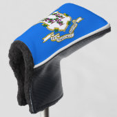 Golfputter Hoesje met vlag van Connecticut, Vereni Golfheadcover (3/4 voorkant)