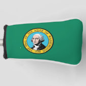 Golfputter Hoesje met vlag van de staat Washington Golfheadcover (Voorkant)