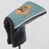 Golfputter Hoesje met vlag van Delaware, Verenigde Golfheadcover (3/4 voorkant)