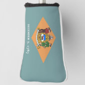 Golfputter Hoesje met vlag van Delaware, Verenigde Golfheadcover (Draai 90)
