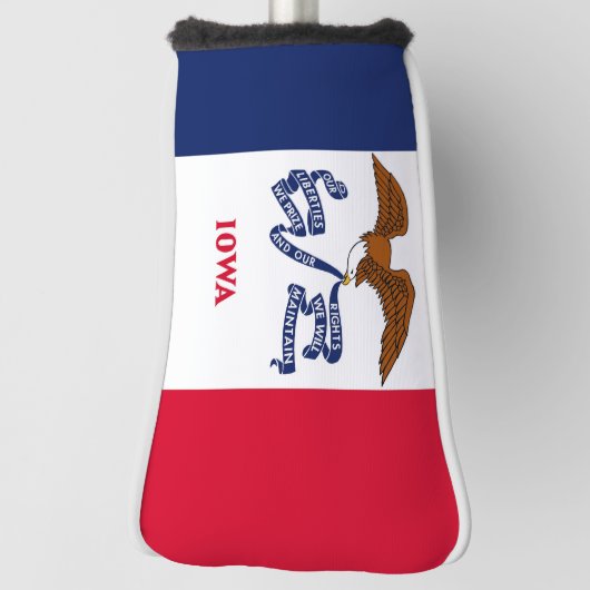 Golfputter Hoesje met vlag van Iowa, Verenigde Sta Golfheadcover (Draai 90)