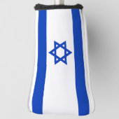 Golfputter Hoesje met vlag van Israel Golfheadcover (Draai 90)