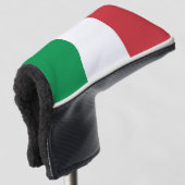 Golfputter Hoesje met vlag van Italië Golfheadcover (3/4 voorkant)