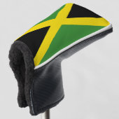 Golfputter Hoesje met vlag van Jamaica Golfheadcover (3/4 voorkant)