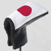 Golfputter Hoesje met vlag van Japan Golfheadcover (3/4 voorkant)