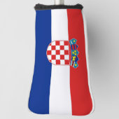 Golfputter Hoesje met vlag van Kroatië Golfheadcover (Draai 90)