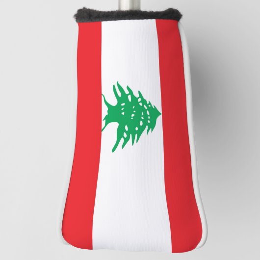 Golfputter Hoesje met vlag van Libanon Golfheadcover (Draai 90)