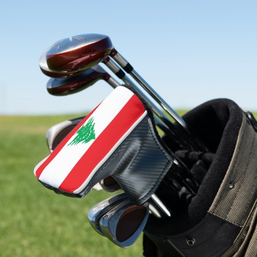 Golfputter Hoesje met vlag van Libanon Golfheadcover (Insitu)