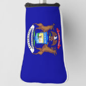 Golfputter Hoesje met vlag van Michigan, Verenigde Golfheadcover (Draai 90)