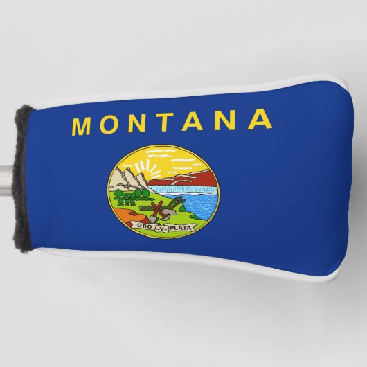 Golfputter Hoesje met vlag van Montana, Verenigde  Golfheadcover (Voorkant)