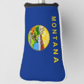 Golfputter Hoesje met vlag van Montana, Verenigde  Golfheadcover (Draai 90)