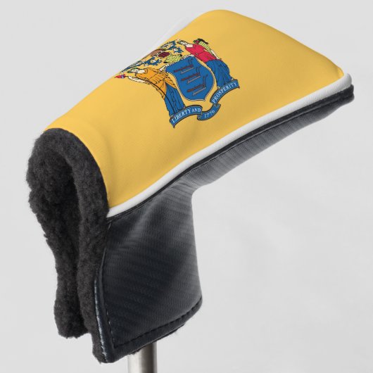 Golfputter Hoesje met vlag van New Jersey, Verenig Golfheadcover (3/4 voorkant)