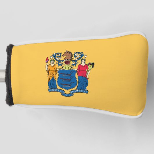 Golfputter Hoesje met vlag van New Jersey, Verenig Golfheadcover (Voorkant)