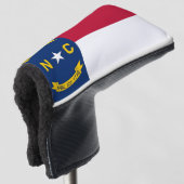 Golfputter Hoesje met vlag van North Carolina, Ver Golfheadcover (3/4 voorkant)