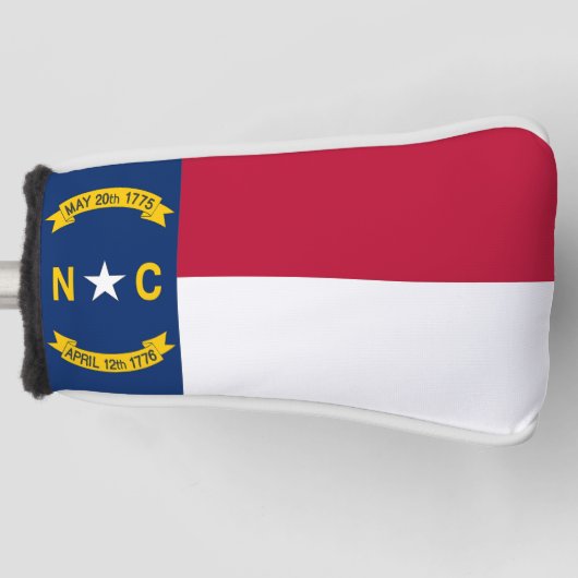 Golfputter Hoesje met vlag van North Carolina, Ver Golfheadcover (Voorkant)