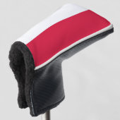 Golfputter Hoesje met vlag van Polen Golfheadcover (3/4 voorkant)