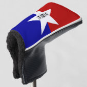 Golfputter Hoesje met vlag van San Antonio, Vereni Golfheadcover (3/4 voorkant)