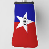 Golfputter Hoesje met vlag van San Antonio, Vereni Golfheadcover (Draai 90)