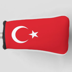 Golfputter Hoesje met vlag van Turkije Golfheadcover