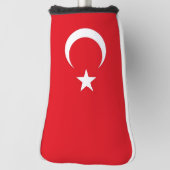 Golfputter Hoesje met vlag van Turkije Golfheadcover (Draai 90)