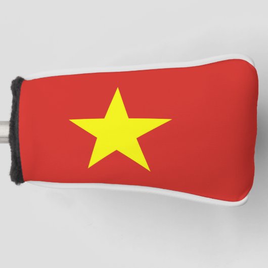 Golfputter Hoesje met vlag van Vietnam Golfheadcover (Voorkant)