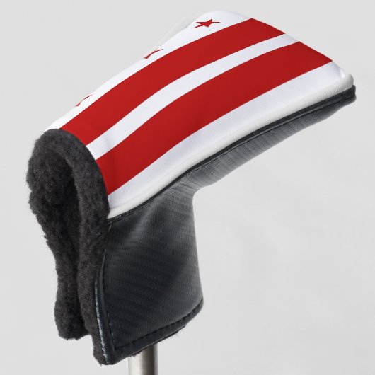 Golfputter Hoesje met vlag van Washington DC, Vere Golfheadcover (3/4 voorkant)