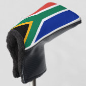 Golfputter Hoesje met vlag van Zuid-Afrika Golfheadcover (3/4 voorkant)