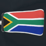 Golfputter Hoesje met vlag van Zuid-Afrika Golfheadcover<br><div class="desc">Deze golfputtercover is vervaardigd met precisie en nationale trots en heeft de vlag van Zuid-Afrika, die het rijke erfgoed en de sportieve uitmuntendheid van het land symboliseert. Ideaal voor liefhebbers van golf of mensen die hun Zuid-Afrikaanse identiteit op de baan willen uiten, deze putter cover combineert sport naadloos met nationale...</div>