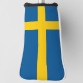 Golfputter Hoesje met vlag van Zweden Golfheadcover (Draai 90)