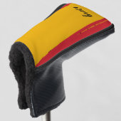 Golfputter Hoesje - Spaans Inspiratie Golfheadcover (3/4 voorkant)