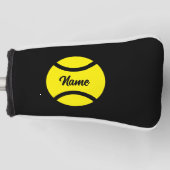 Golfputter hoofddekking met tennisbal logo golfheadcover (Voorkant)