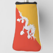 Golfputterhoes met vlag van Bhutan Golfheadcover (Draai 90)