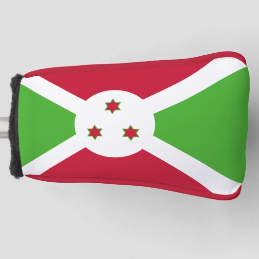 Golfputterhoes met vlag van Burundi Golfheadcover (Voorkant)