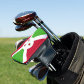 Golfputterhoes met vlag van Burundi Golfheadcover (Insitu)