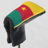 Golfputterhoes met vlag van Kameroen Golfheadcover (3/4 voorkant)